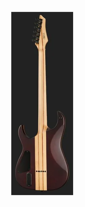 Harley Benton Amarok-BT BKRD Quilted Burst, vista posteriore del corpo