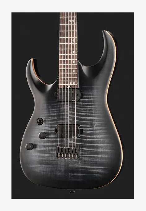 Harley Benton Amarok BT LH BKNT Flame Burst, selettore pickup e jack di uscita