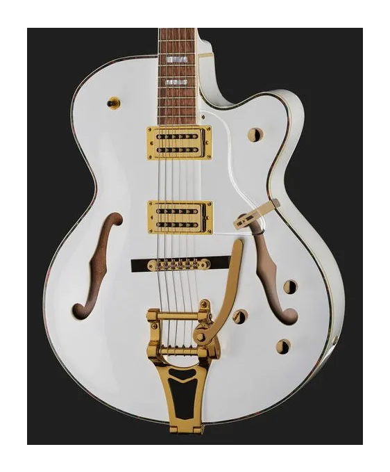 Harley Benton BigTone Trem White, vista posteriore del corpo