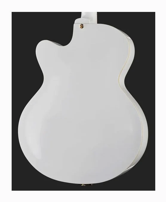 Harley Benton BigTone Trem White, curve del body viste dall'alto
