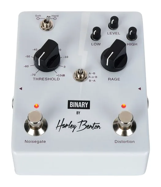Harley Benton Binary, manopole viste dall'alto