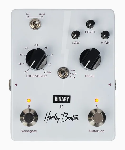 Harley Benton Binary, manopole viste dall'alto
