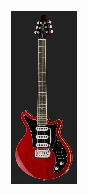 Harley Benton BM-75 Trans Red Deluxe w/Case, ponte e meccaniche di intonazione