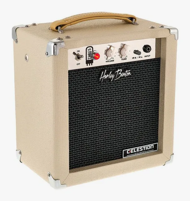 Harley Benton TUBE5 Celestion, vista dall'alto della testata