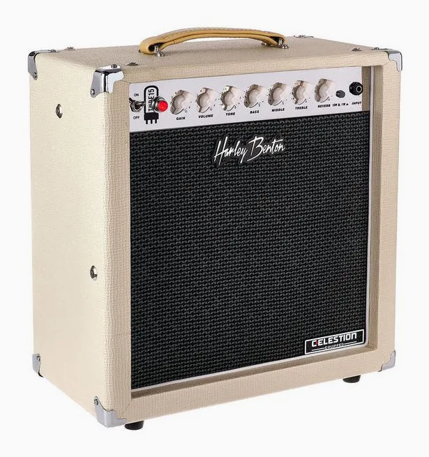 Harley Benton TUBE15 Celestion, retro con le prese di collegamento