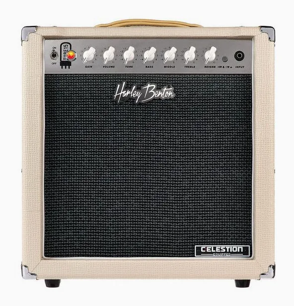 Harley Benton TUBE15 Celestion, manopole e selettore dei canali
