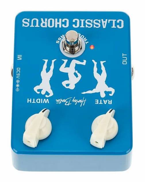 Harley Benton Classic Chorus, manopole viste dall'alto