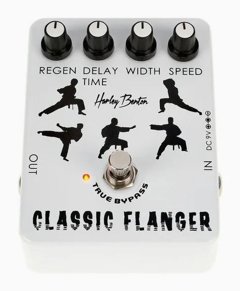 Harley Benton Classic Flanger, ingressi e uscite laterali