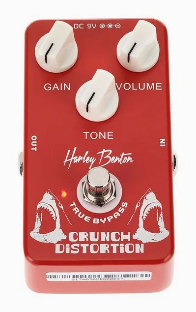 Harley Benton Crunch Distortion, manopole viste dall'alto