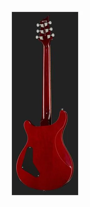 Harley Benton CST-24 Black Cherry Flame, manico e tastiera visti di lato