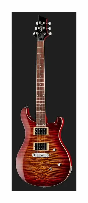 Harley Benton CST-24 Paradise Flame, curve del body viste dall'alto