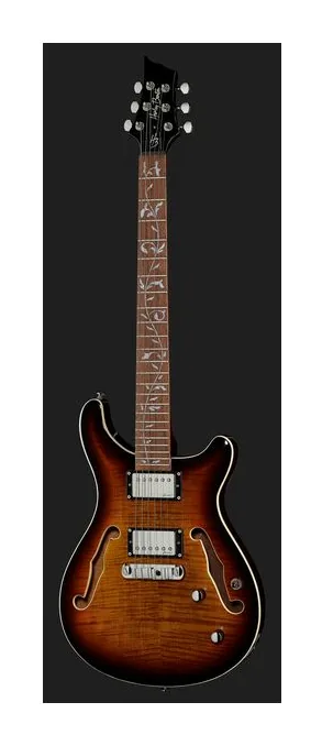 Harley Benton CST-24HB TOL Tobacco Flame, corpo e verniciatura in primo piano