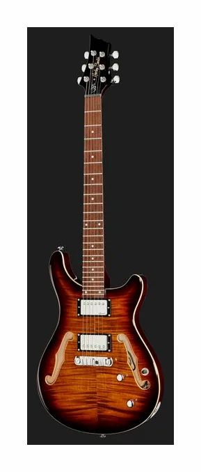Harley Benton CST-24HB Tortoise Flame, selettore pickup e jack di uscita