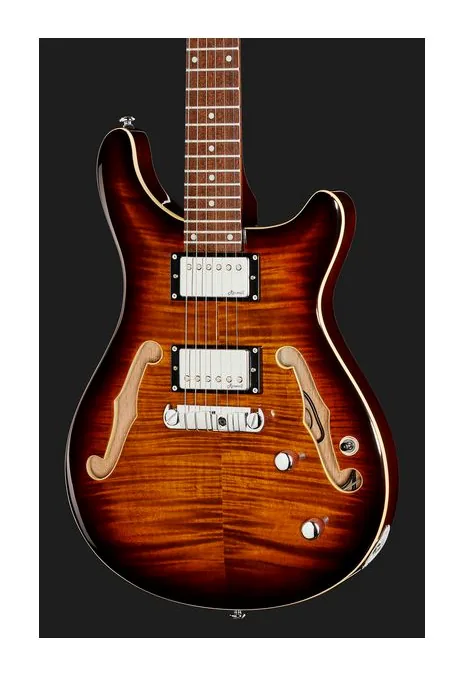 Harley Benton CST-24HB Tortoise Flame, vista posteriore del corpo