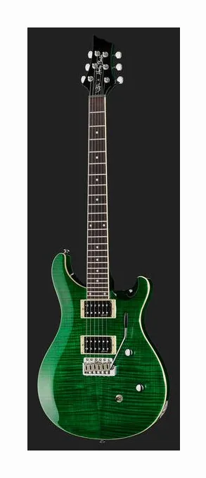 Harley Benton CST-24T Emerald Flame, paletta con meccaniche e logo