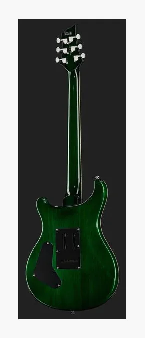 Harley Benton CST-24T Emerald Flame, corpo e verniciatura in primo piano