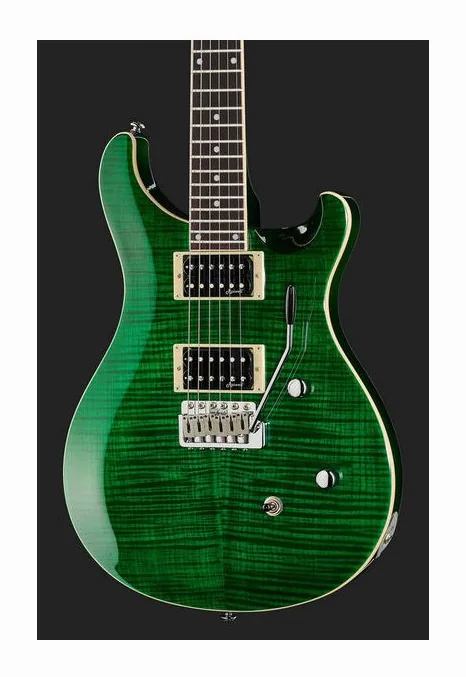 Harley Benton CST-24T Emerald Flame, vista posteriore del corpo
