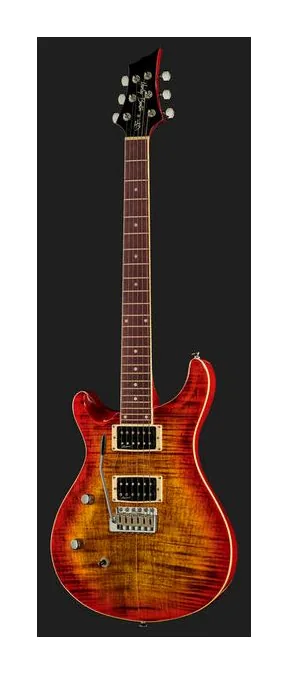 Harley Benton CST-24T LH Paradise Flame, selettore pickup e jack di uscita
