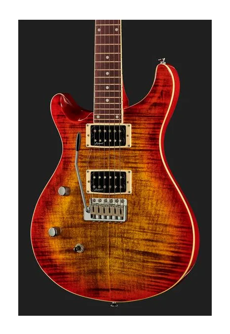 Harley Benton CST-24T LH Paradise Flame, selettore pickup e jack di uscita