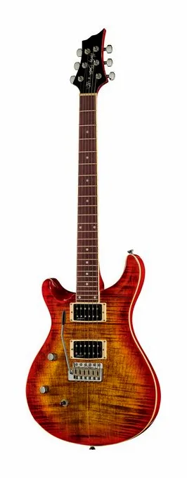 Harley Benton CST-24T LH Paradise Flame fotografato frontalmente