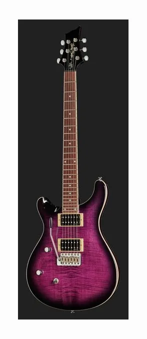 Harley Benton CST-24T LH Purple Burst, ponte e meccaniche di intonazione