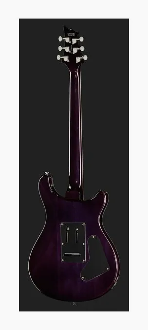 Harley Benton CST-24T LH Purple Burst, manico e tastiera visti di lato