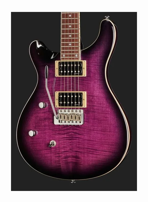 Harley Benton CST-24T LH Purple Burst, profilo laterale del corpo