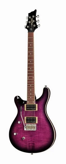 Harley Benton CST-24T LH Purple Burst visto di fronte