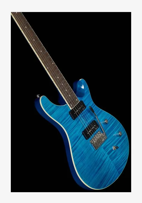 Harley Benton CST-24T P90 Ocean Flame w/Case, curve del body viste dall'alto
