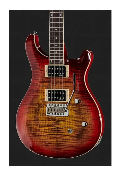 Harley Benton CST-24T Paradise Flame, vista posteriore del corpo