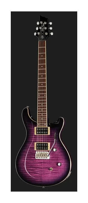 Harley Benton CST-24T Purple Burst, curve del body viste dall'alto