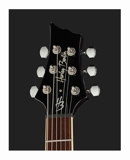 Harley Benton CST-24T Purple Burst, manico e tastiera visti di lato