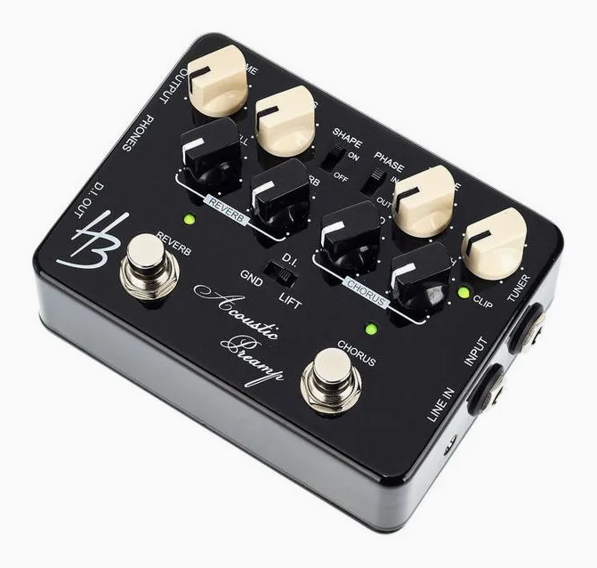 Harley Benton Custom Line Acoustic Preamp fotografato frontalmente
