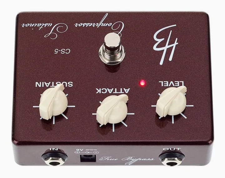 Harley Benton Custom Line CS-5 Compressor, led e interruttore a pedale