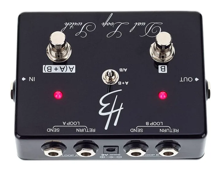 Harley Benton Custom Line Dual Loop Switch, footswitch in primo piano
