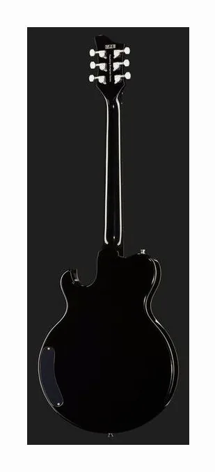 Harley Benton Custom Line ResoKing BK, corpo e verniciatura in primo piano