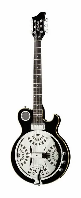 Harley Benton Custom Line ResoKing BK visto di fronte