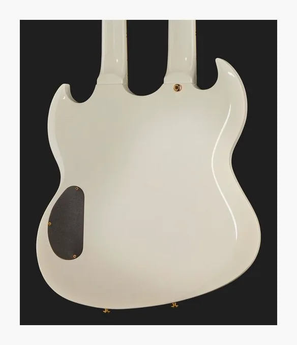 Harley Benton DC-Custom II 612 White, pickup e manopole dei controlli