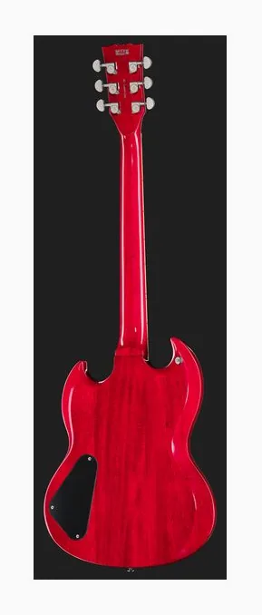 Harley Benton DC-Custom II Cherry, profilo laterale del corpo