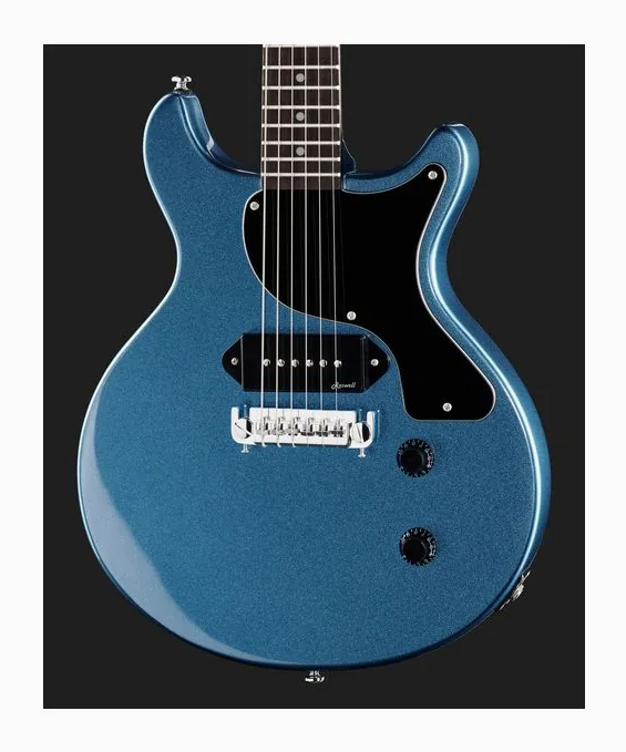 Harley Benton DC-Junior Pelham Blue, selettore pickup e jack di uscita
