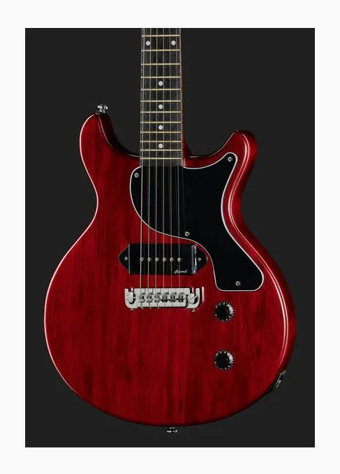 Harley Benton DC-Junior Faded Cherry, pickup e manopole dei controlli