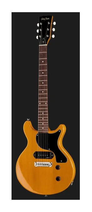 Harley Benton DC-Junior FAT TV Yellow, selettore pickup e jack di uscita