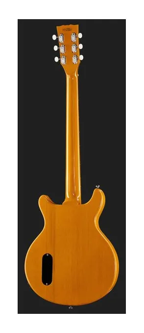 Harley Benton DC-Junior FAT TV Yellow, ponte e meccaniche di intonazione