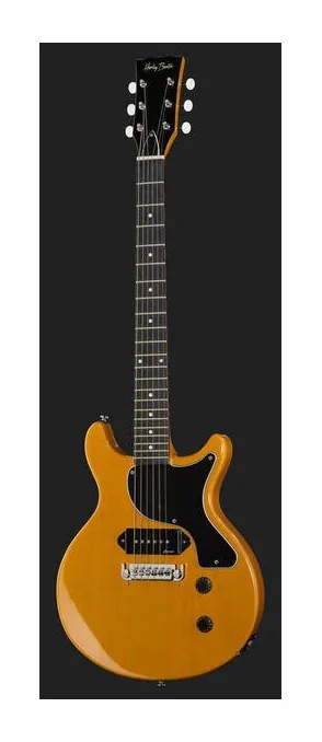 Harley Benton DC-Junior TV Yellow, ponte e meccaniche di intonazione