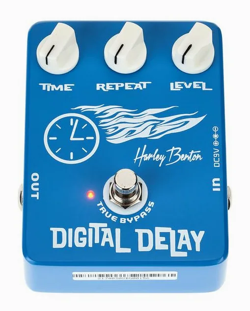 Harley Benton Digital Delay, grafica del pannello superiore
