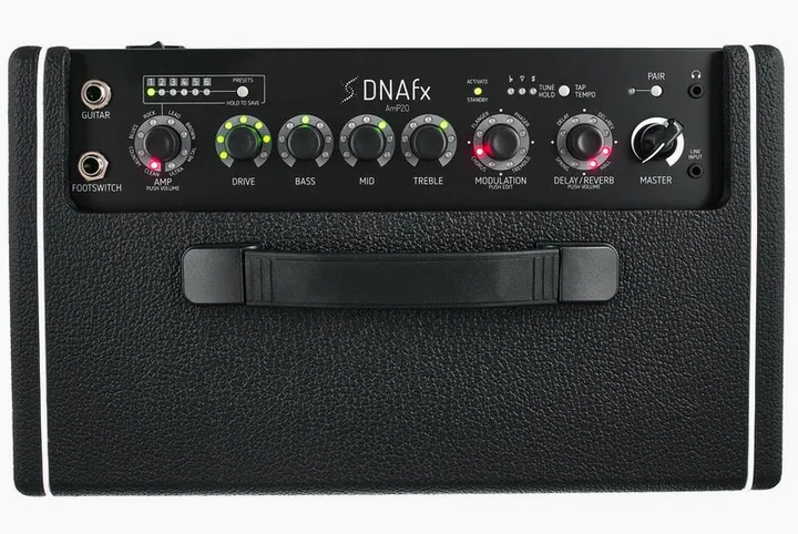 Harley Benton DNAFx AmP20, vista laterale del cabinet
