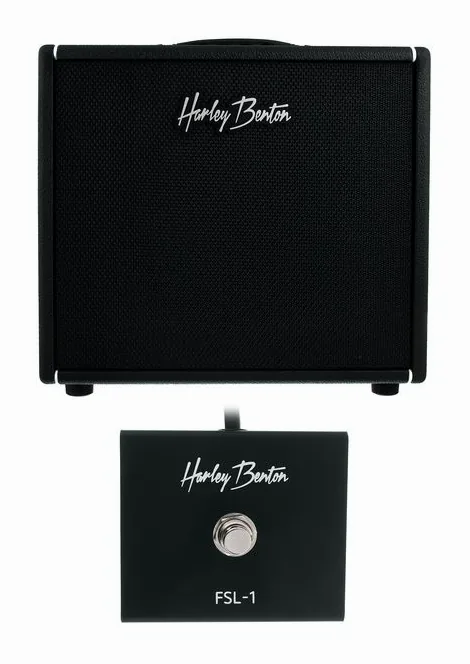 Harley Benton DNAFX AmP20 + Footswitch in primo piano frontale