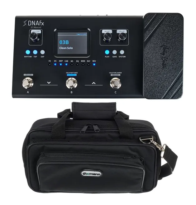 Harley Benton DNAfx GiT Advanced w/Bag fotografato frontalmente