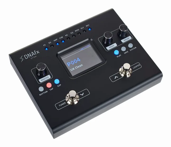 Harley Benton DNAfx GiT Core, led e interruttore a pedale