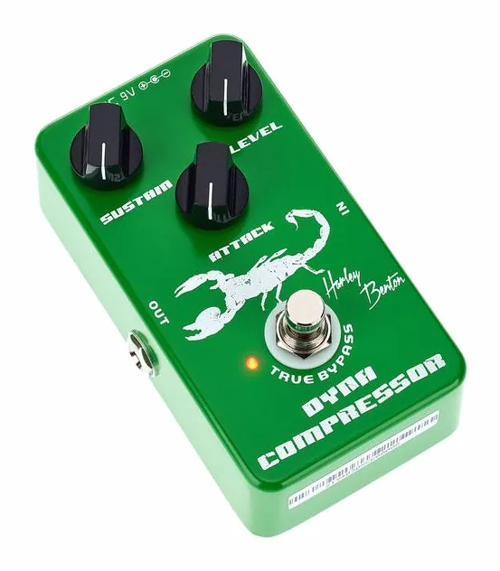 Harley Benton Dynamic Compressor, manopole viste dall'alto
